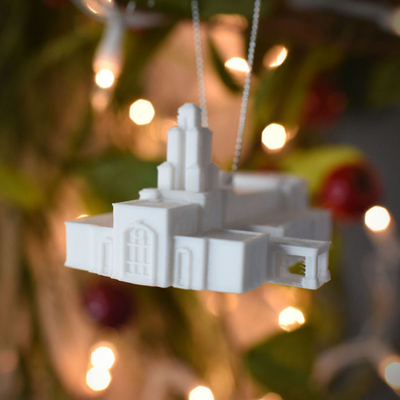 Lubbock Texas Tiny Temple Christmas Ornament