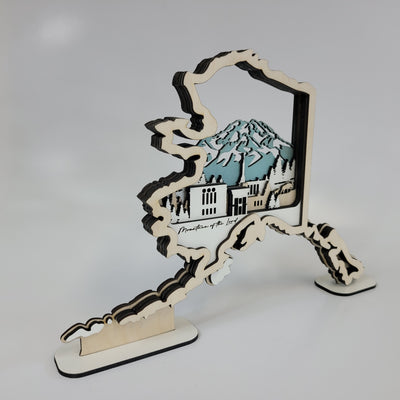 Anchorage, Alaska Temple LDS Customized Temple State Sign, Laser cut and fully assembled