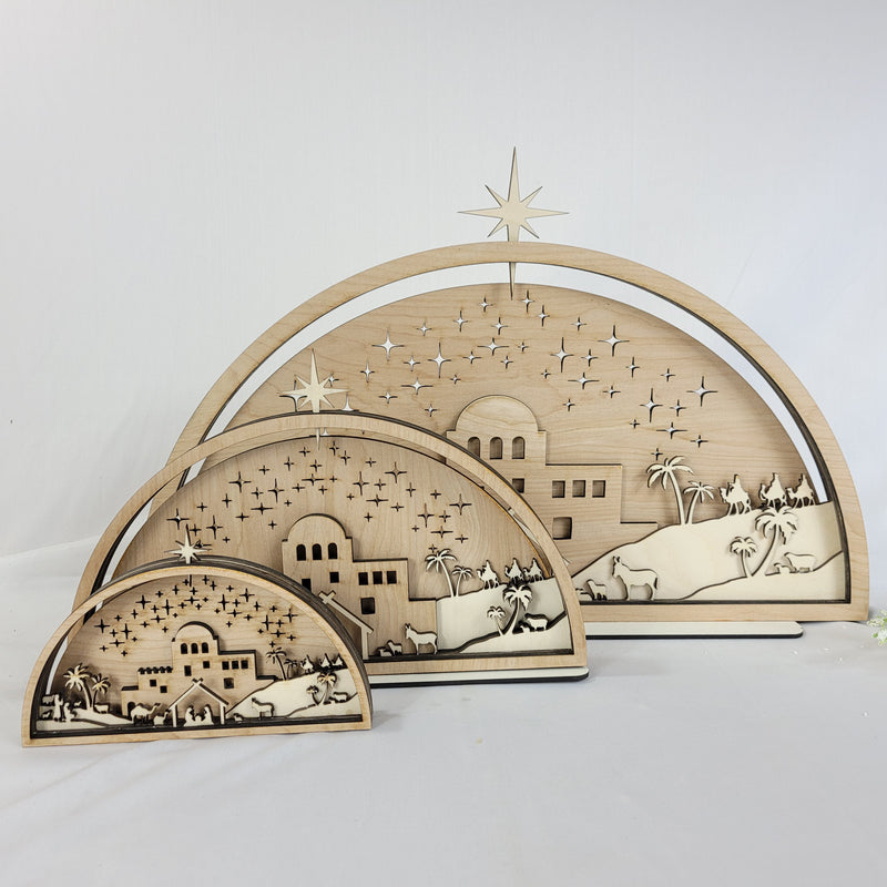 Free 14” Nativity Christmas Display