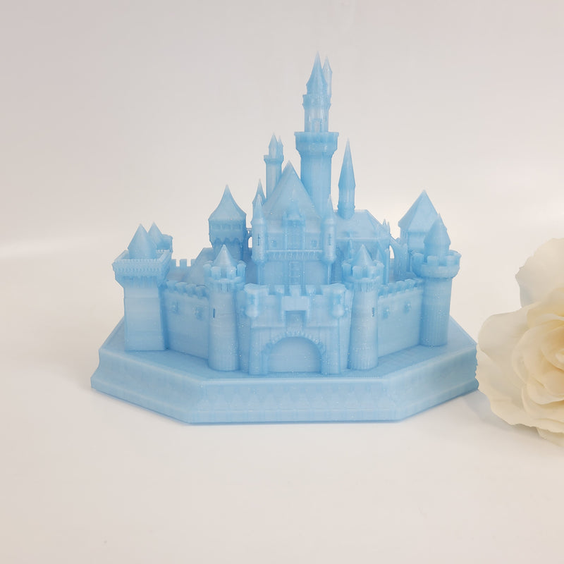 SPECIAL LIMITED EDITION Blue Sparkle Sleeping Beauty Castle Music Light Only 20 in stock