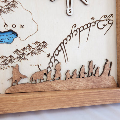 Middle Earth Lord of the Rings Map