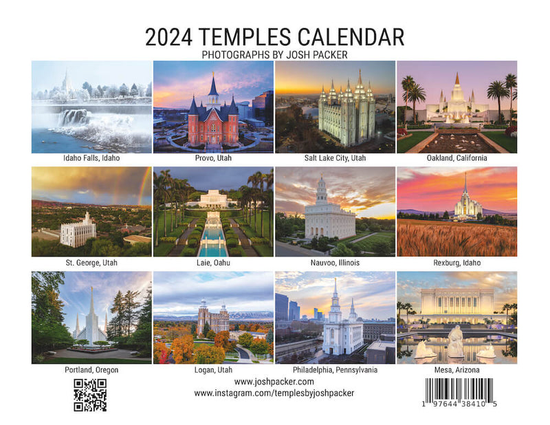 2024 Temples Calendar