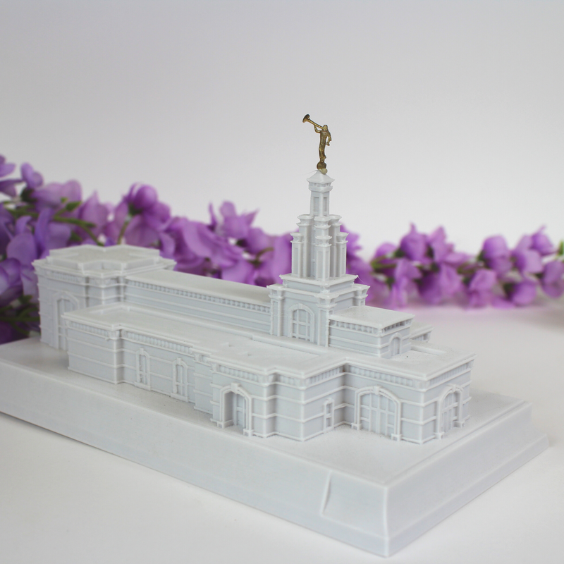 Columbia River Washington Temple Replica Statue - Tiny 3D Temples