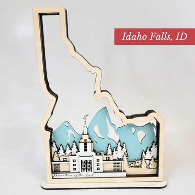 Idaho Falls, Idaho State Temple Sign