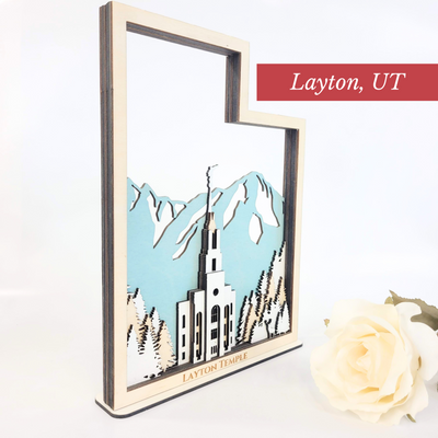 Layton Utah Temple State Sign