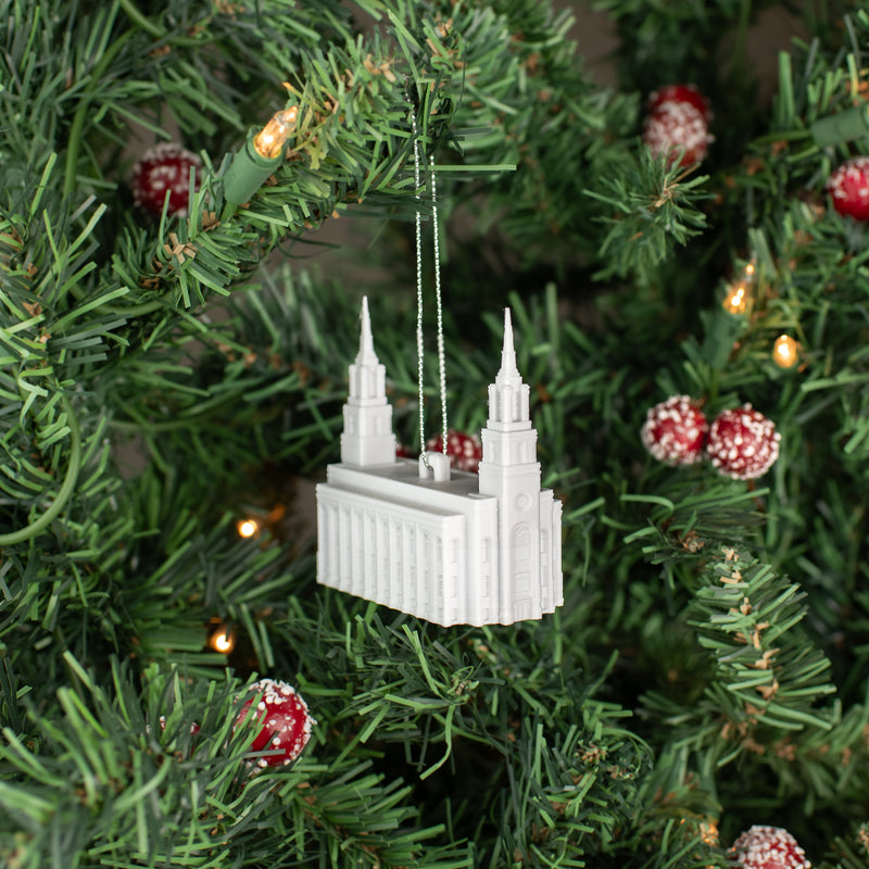 Layton Utah Temple Christmas Ornament