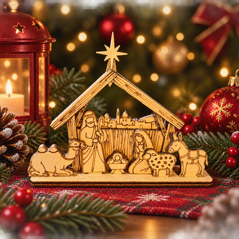 Pop Up Nativity Scene – Build Your Own Christmas Nativity