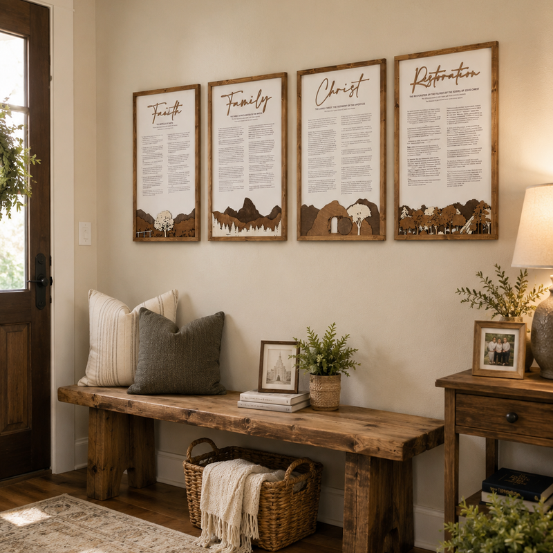 Proclamation Decorative Scenic Proclamation Signs – Handcrafted Faith-Inspired Home Decor ...