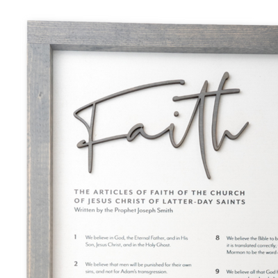 4 Piece Framed Modern Proclamation Sign Collection | Full 4-Sign Set