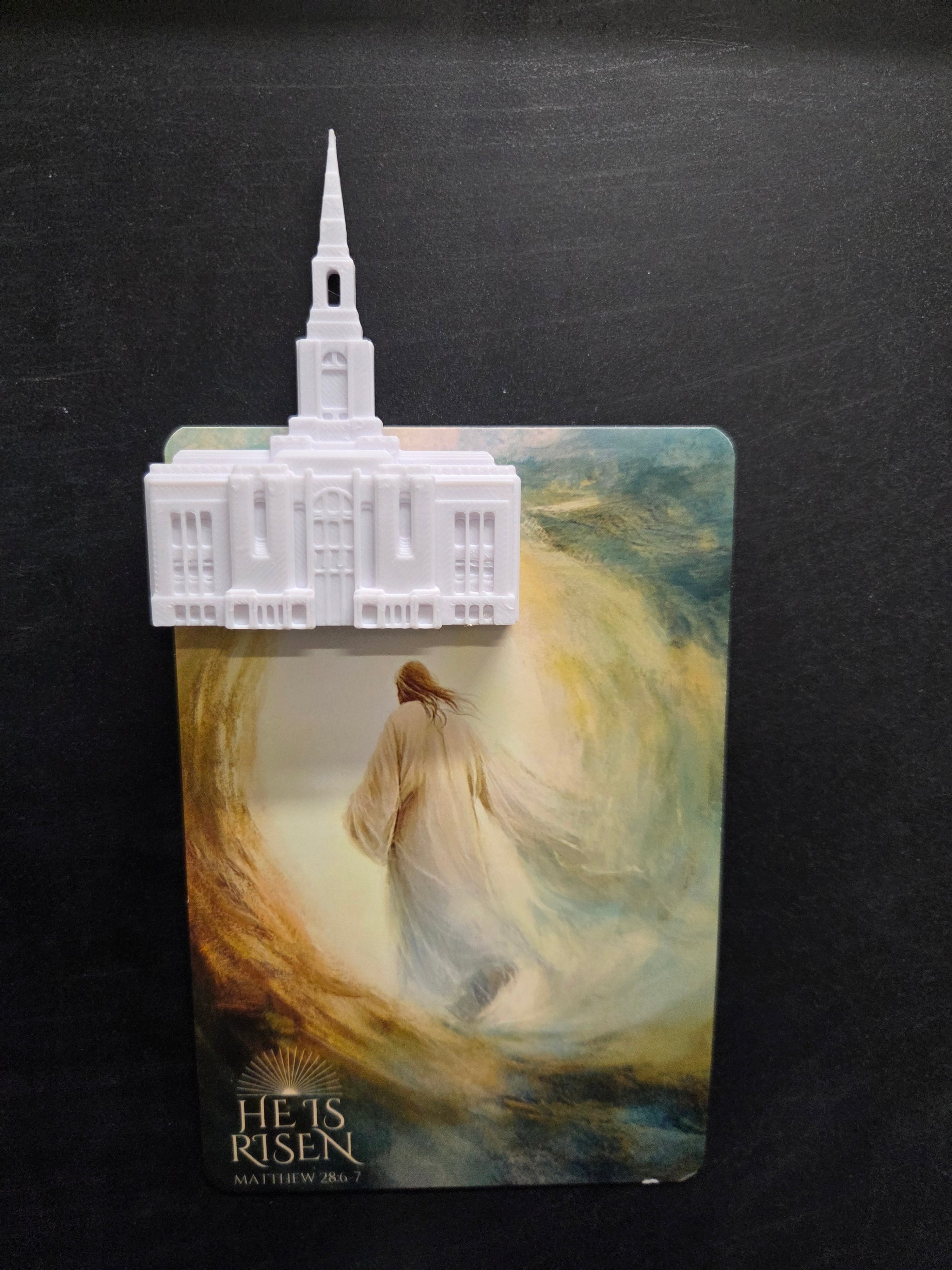 Red Cliffs Utah Temple Magnet – Tiny 3D Temples