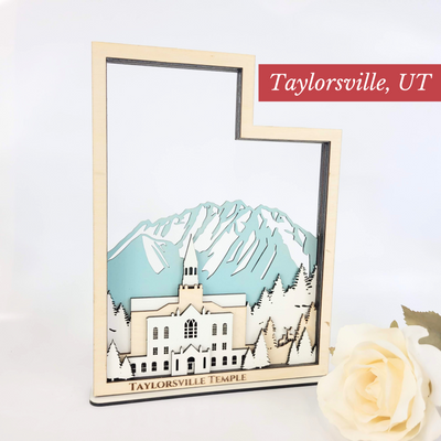 Taylorsville Utah Temple State Sign