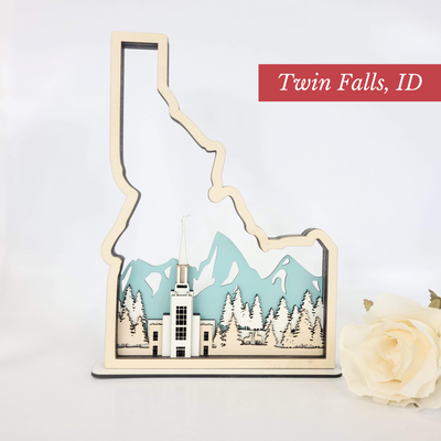 Twin Falls Idaho Temple State Sign