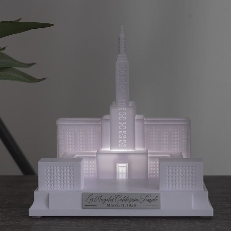 Los Angeles California Temple Music Light