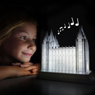 Salt Lake City Temple Music Light - Tiny 3D Temples