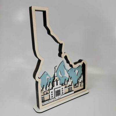 Idaho Falls, Idaho Temple LDS Customized Temple State Sign, Laser cut and fully assembled