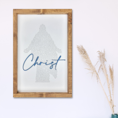 The Living Christ, The Family: A Proclamation to the World, The Articles of Faith Text Silhouette
