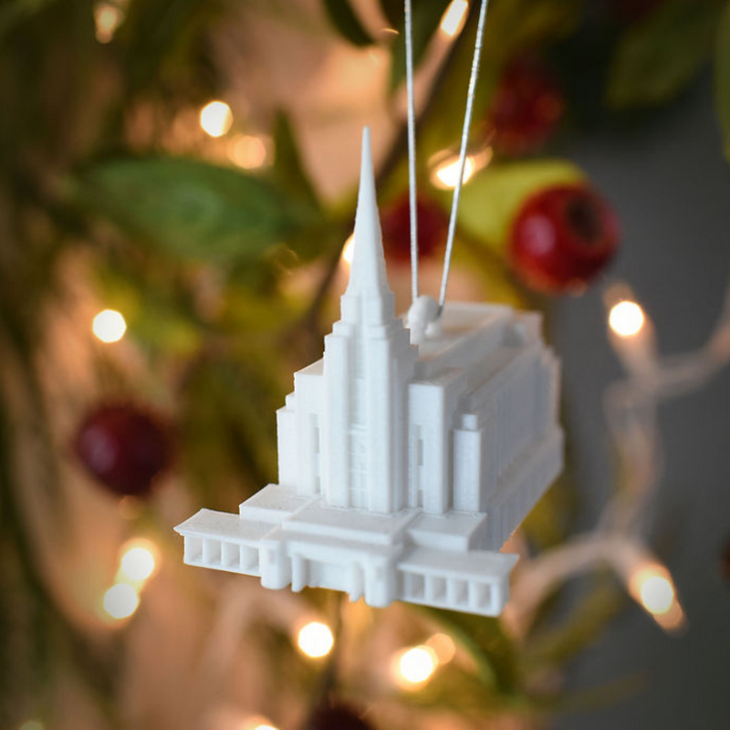 Rexburg Idaho Temple Christmas Ornament