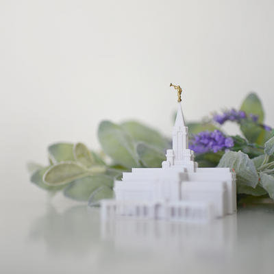 Bountiful Utah Temple Replica Statue - Tiny 3D Temples