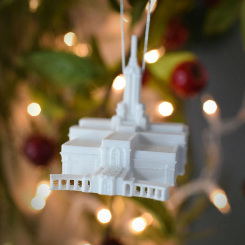 Mount Timpanogos Utah Temple Christmas Ornament