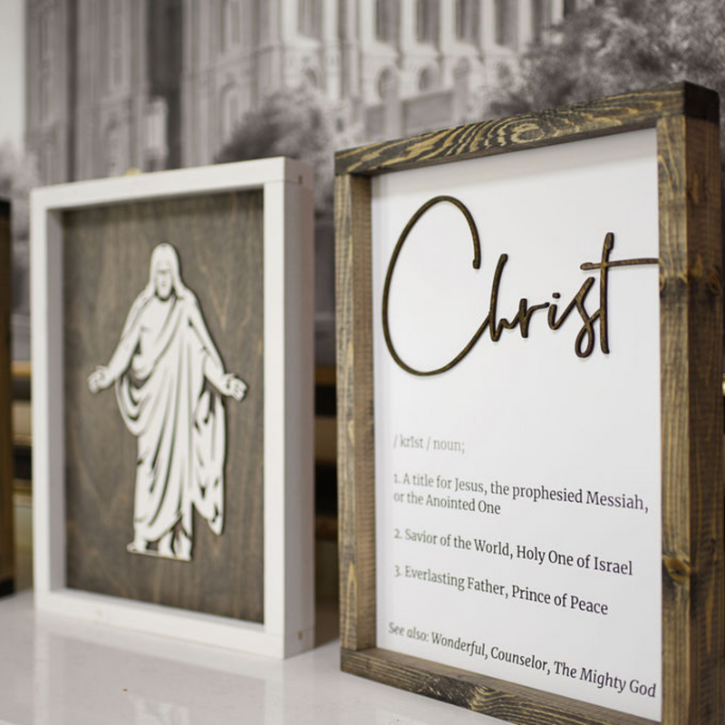 Christus Sign Set: Includes Christ Definition Sign, Christus Sign, Hear Him Sign