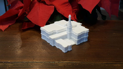 Anchorage Alaska Temple Replica Statue - Tiny 3D Temples