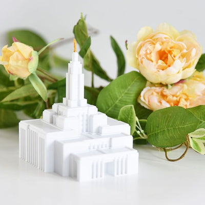Draper Utah Temple Replica Statue - Tiny 3D Temples