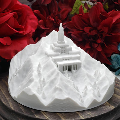 Draper Temple on Lone Peak: Mountain of the Lord - Tiny 3D Temples