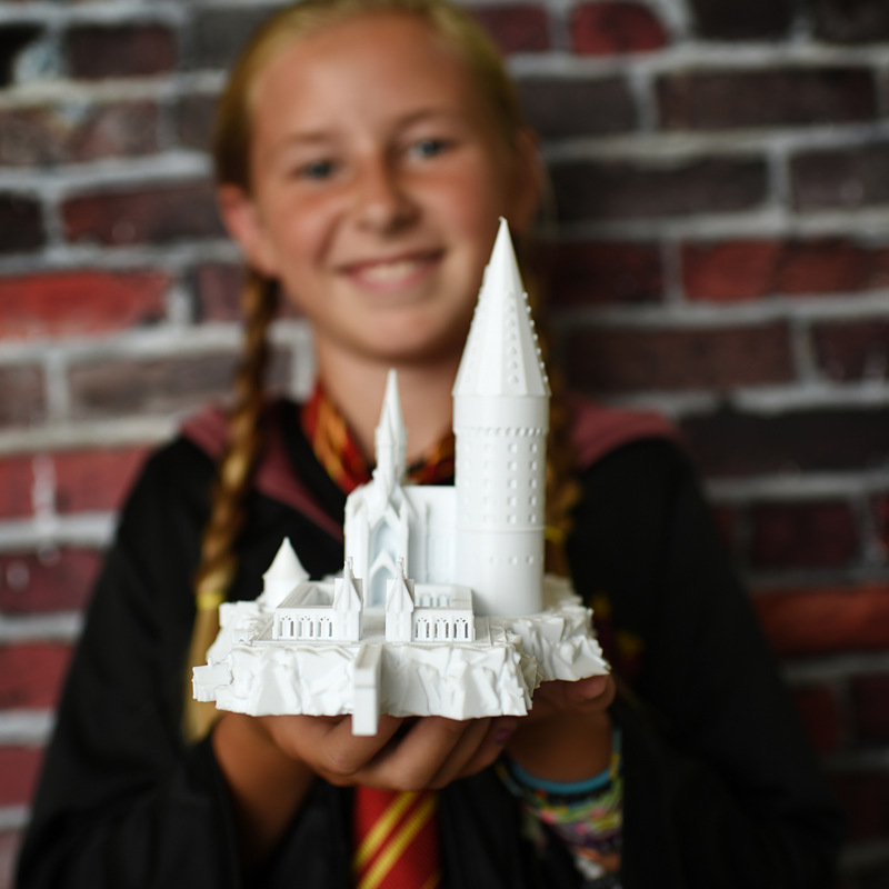 Castle Wizard Pvc Wizard Castle Statue – Tiny 3D Temples