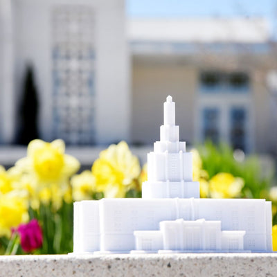 Idaho Falls Idaho Temple Replica Statue - Tiny 3D Temples