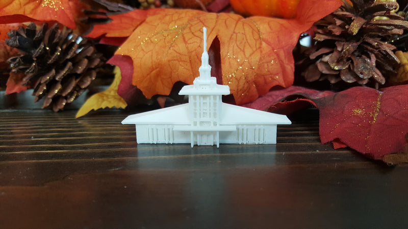 Papeete Tahiti Temple Replica Statue - Tiny 3D Temples