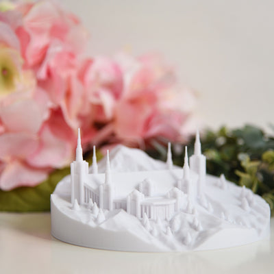Portland Temple on Mount Hood: Mountain of the Lord - Tiny 3D Temples