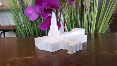 Redlands California Temple Replica Statue - Tiny 3D Temples