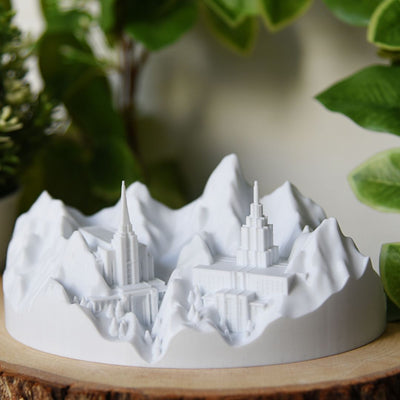 Rexburg AND Idaho Falls on the Tetons: Mountain of the Lord - Tiny 3D Temples