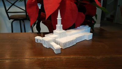 Sacramento California Temple Replica Statue - Tiny 3D Temples