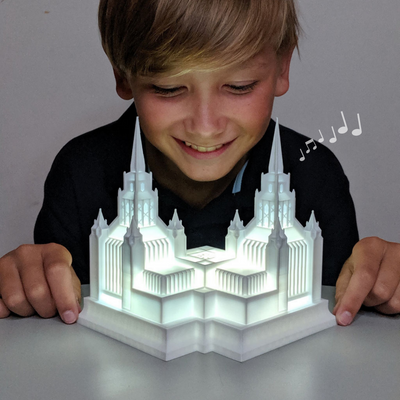 San Diego Temple Music Light - Tiny 3D Temples