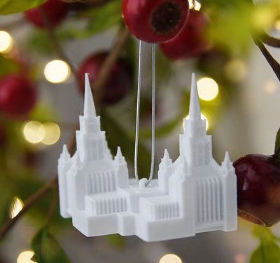 San Diego California Tiny Temple Christmas Ornament