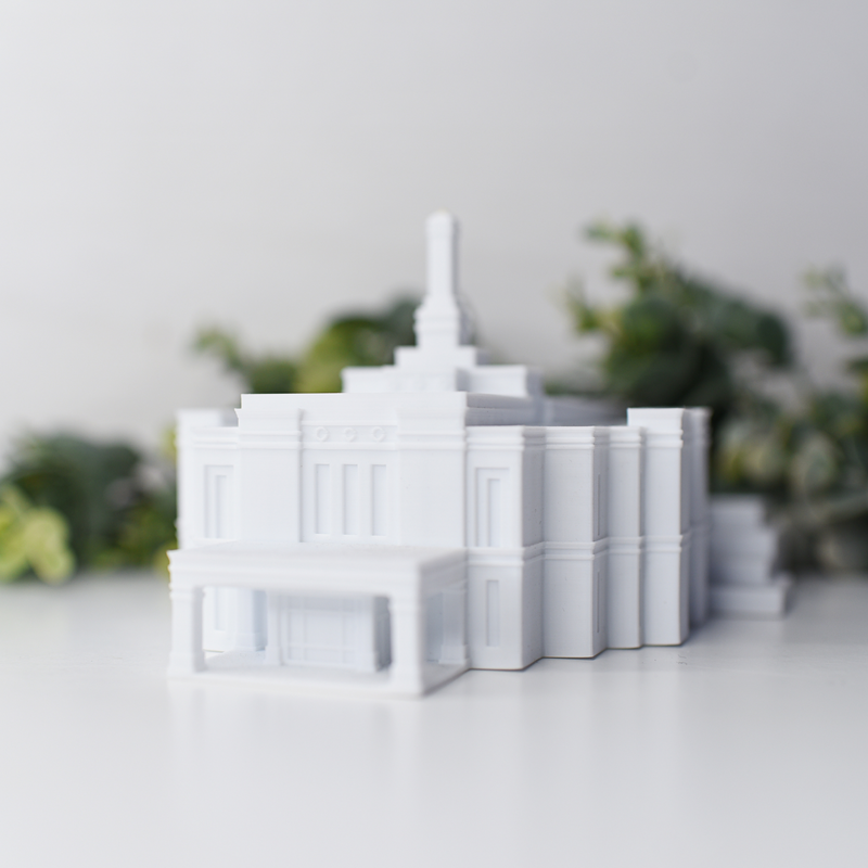 Snowflake Tample Snowflake Arizona Temple Replica Statue – Tiny 3D Temples