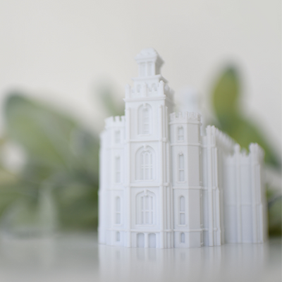 Logan Utah Temple Replica Statue - Tiny 3D Temples
