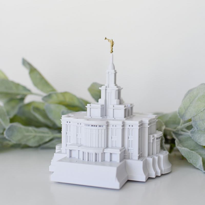 Payson Utah Temple Replica Statue - Tiny 3D Temples