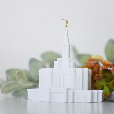 Pocatello Idaho Temple Replica Statue - Tiny 3D Temples