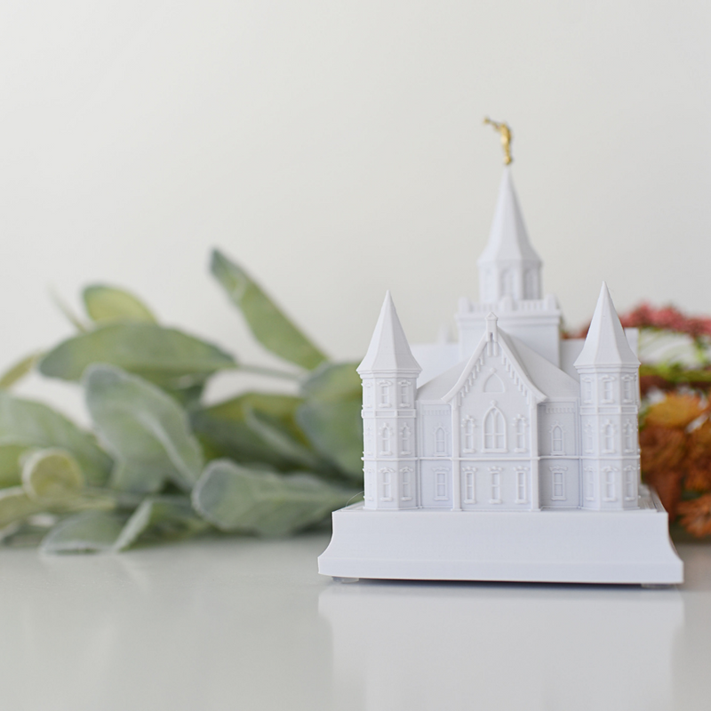 Provo City Center Temple Replica Statue - Tiny 3D Temples