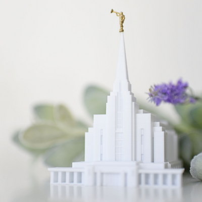 Rexburg Idaho Temple Replica Statue - Tiny 3D Temples