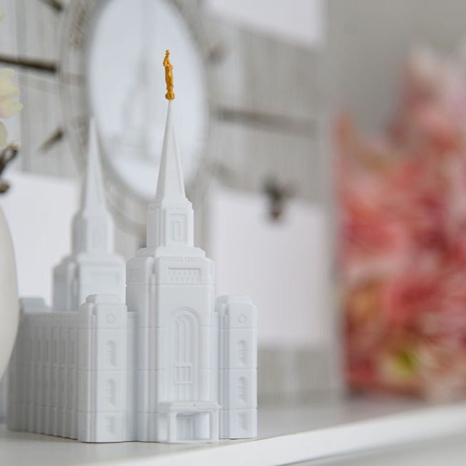 Brigham City Utah Temple Replica Statue - Tiny 3D Temples
